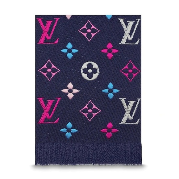 Louis Vuitton Multi Color Wool and Silk Wrap - Picture 2 of 4